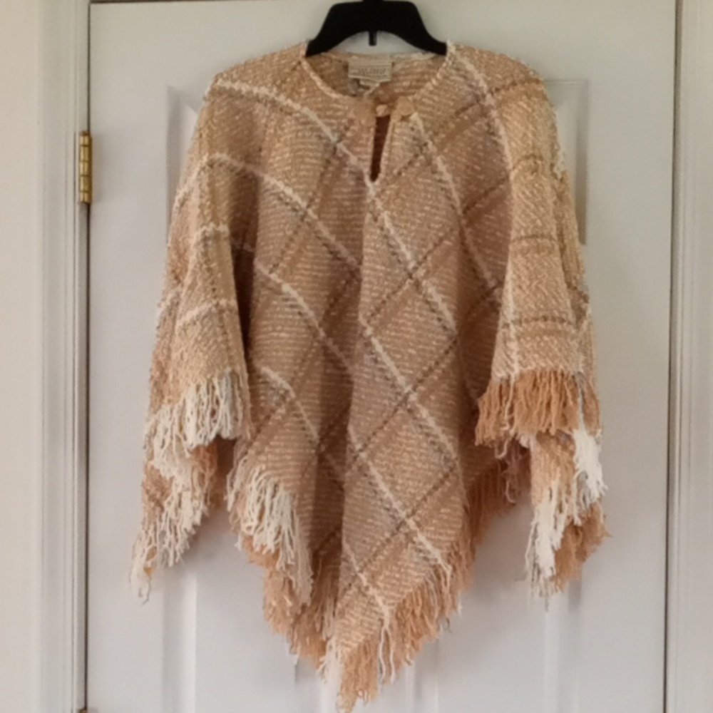 Boyne Valley Weavers Irish Wool Blend Poncho Cape